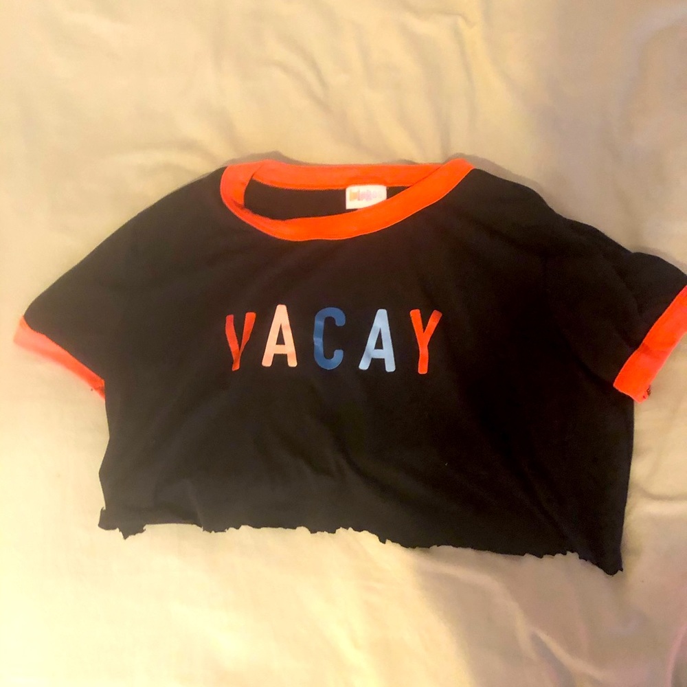 Vacay cropped top